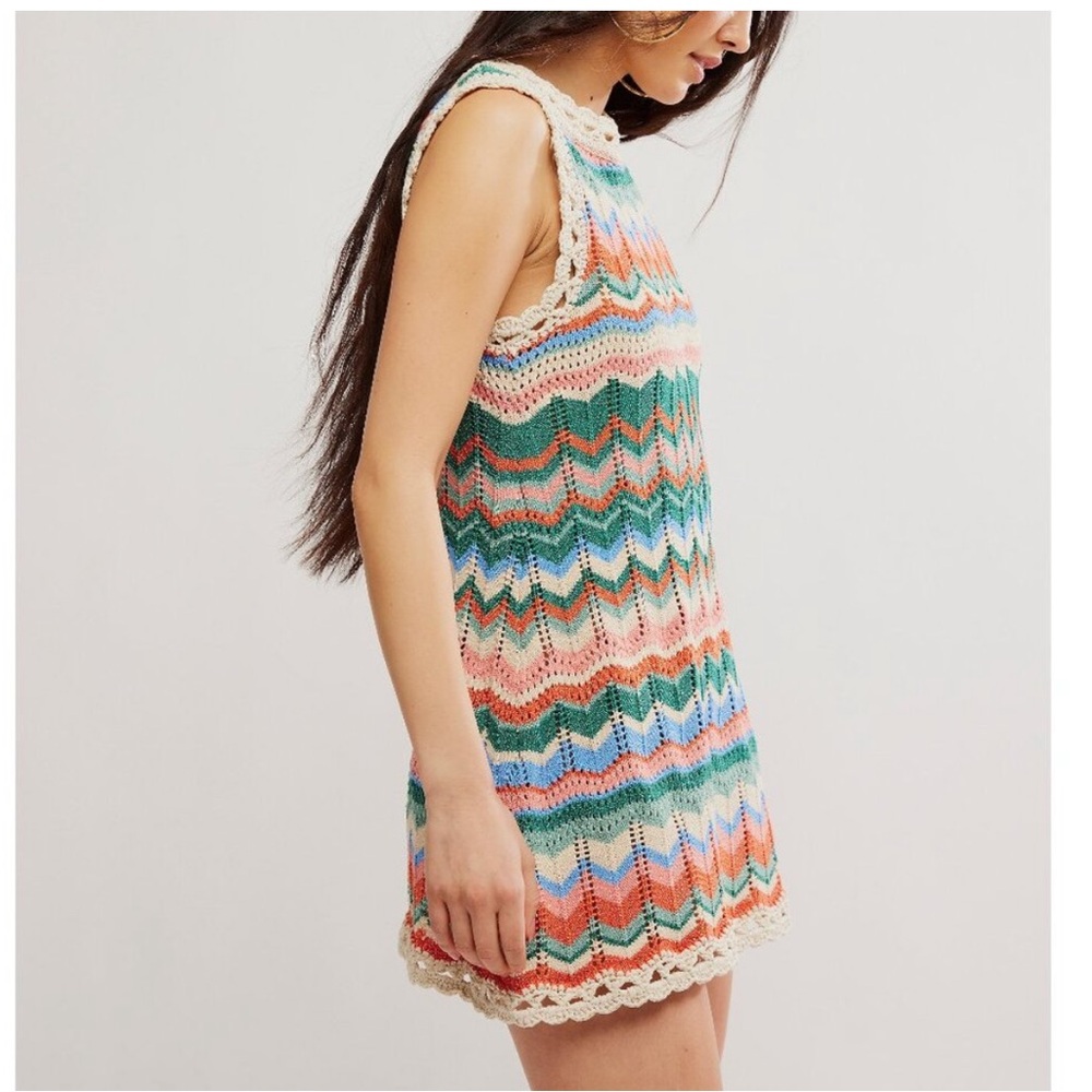 NWT Free People Sandy Mae Mini Dress - Picture 2 of 4